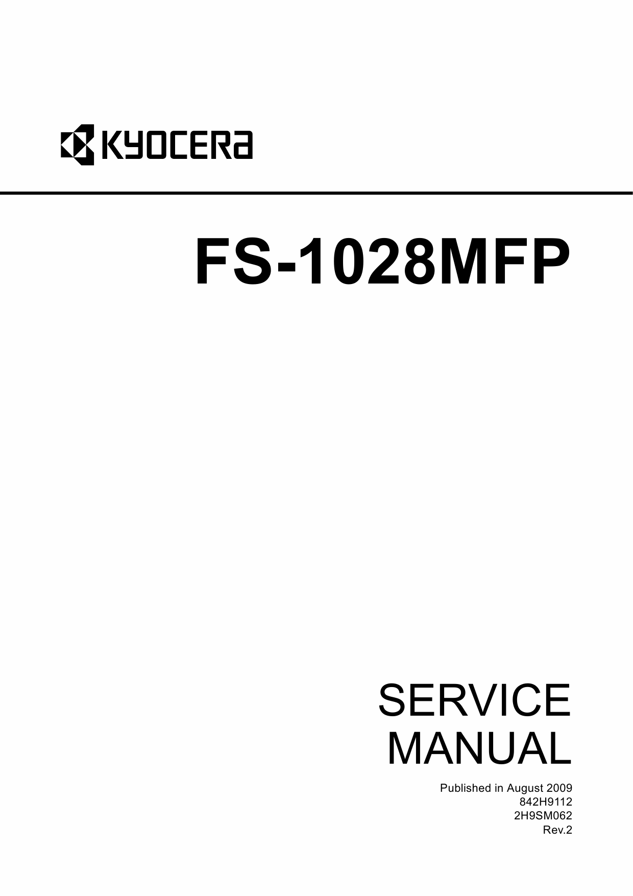 KYOCERA MFP FS-1028MFP DP-110 Service Manual-1
